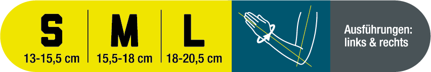 Messen Push Sports Handgelenkbandage